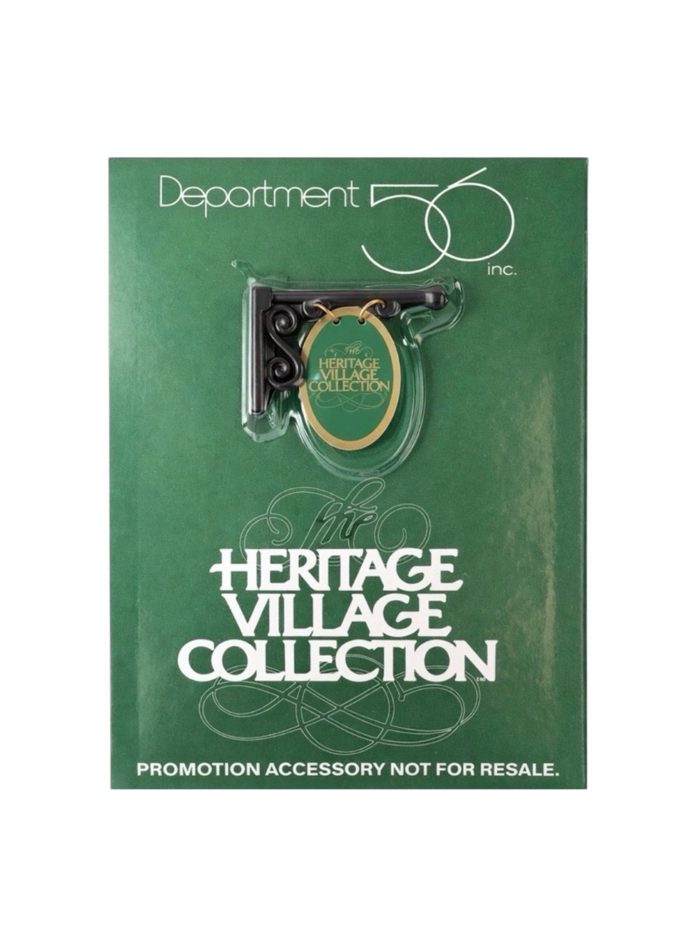 Dept 56 Heritage Village Collection Hanging Sign NEW